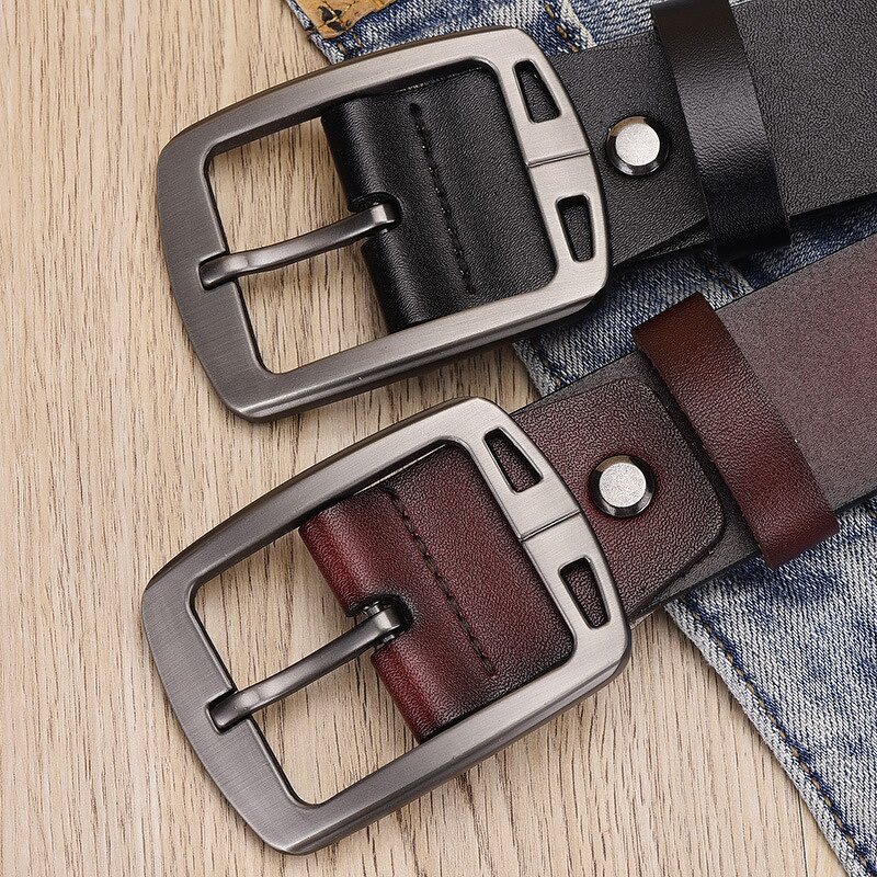 Belt Manufacturer - Wholesale Casual Adjustable Alloy Buckle Genuine Leather for Men