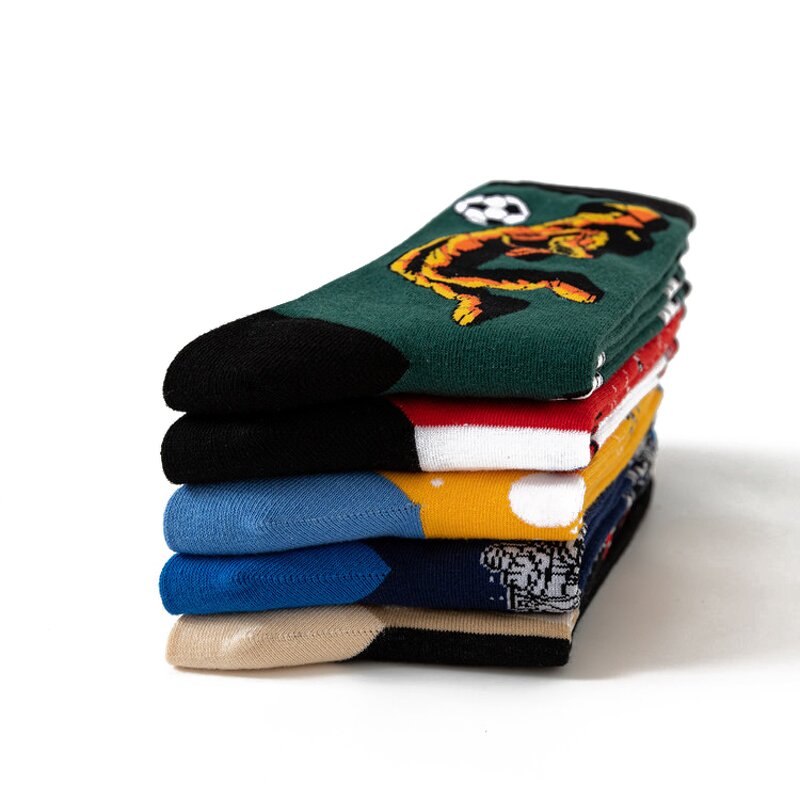 Socks Manufacturer - Custom Fashion Cheap Funky Cotton Colorful Happy Dress for Men