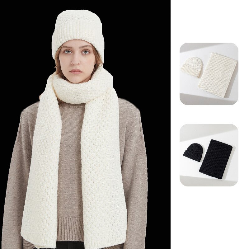 Winter Hat Scarf Set - Wholesale Wool Knitted for Women