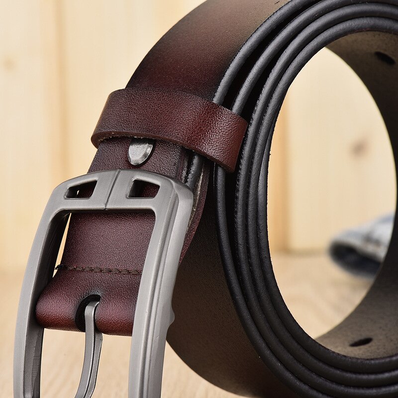 Belt Manufacturer - Wholesale Casual Adjustable Alloy Buckle Genuine Leather for Men