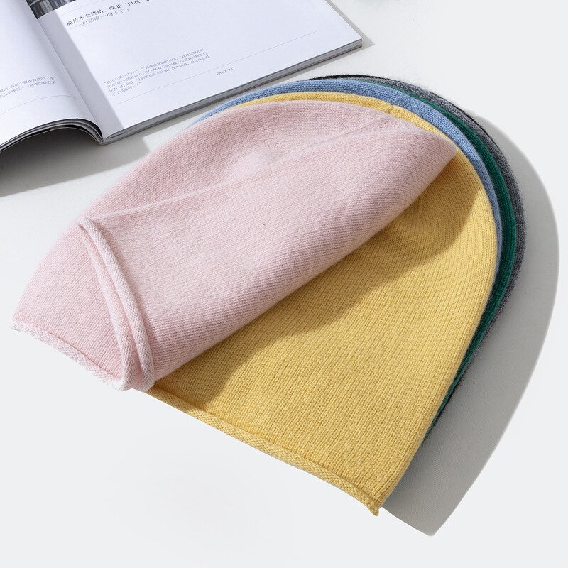 Winter Hat Manufacturer - Customized 100% Seamless Merino Wool Beanie for Women