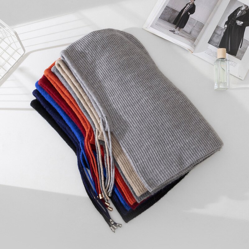 Winter Hat Manufacturer - Korean Version Pullover Knit Balaclava for Women