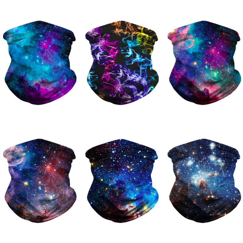Magic Scarf Manufacturer - Fashion Multifunctional Seamless Printed Star Cycling Neck Gaiter