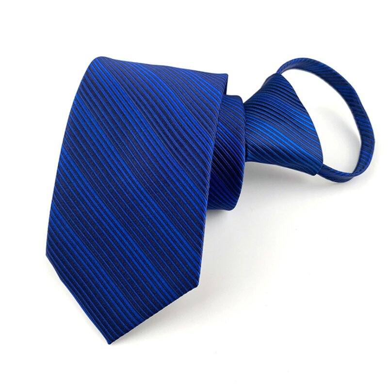 Boys Zipper Ties Manufacturer - Novel Polyester Jacquard Lattice