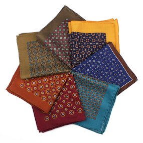 Pocket Square Manufacturer - New Arrival Soft Wool Floral Paisley Wedding Gift