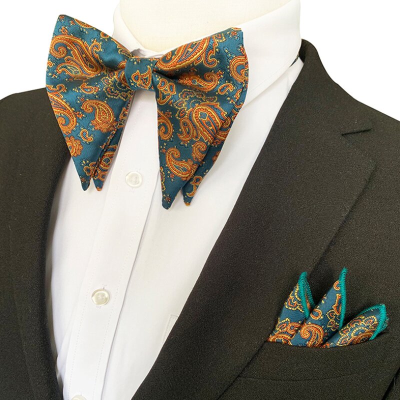 Bow Tie Sets Manufacturer - Classic Custom Paisley Handkerchief for Men
