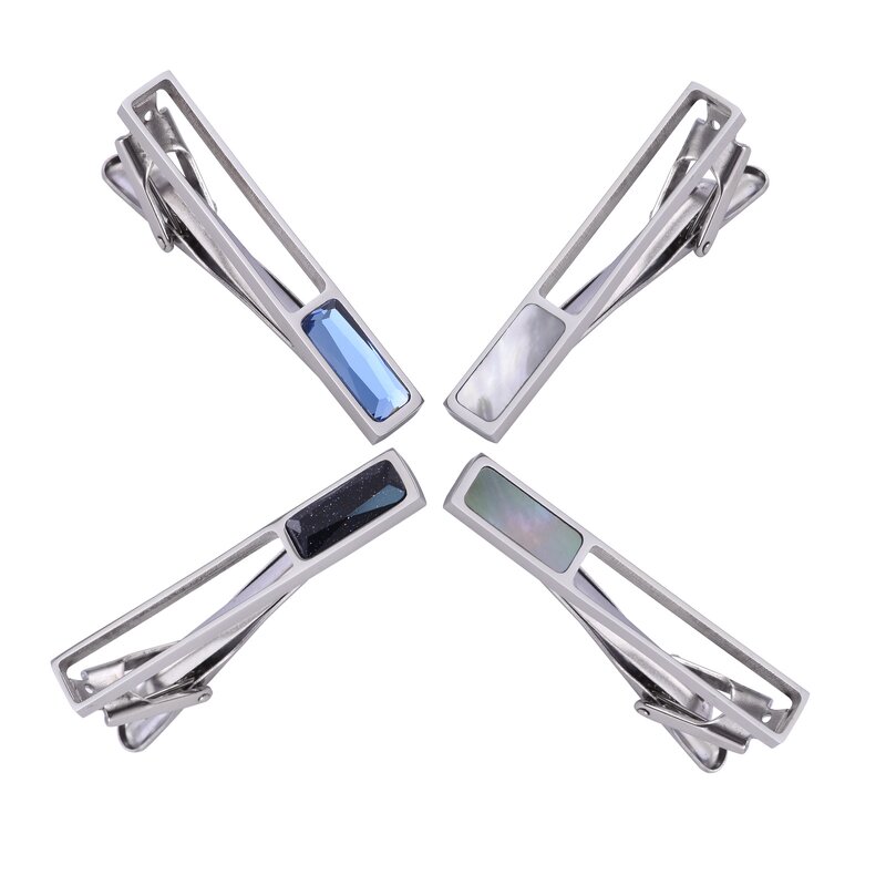 Tie Clip Manufacturer - Wholesale Mop Shell Gold Plated Wedding Tie Pin