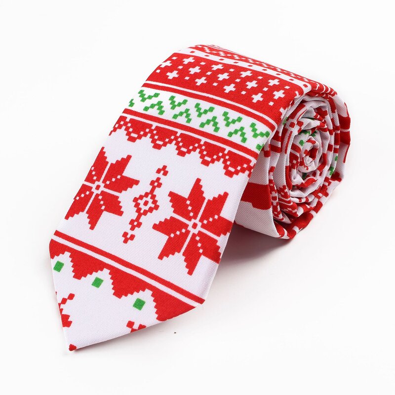 Mens Christmas Tie Manufacturer - Tree Animal Printed Snowmen Jacquard