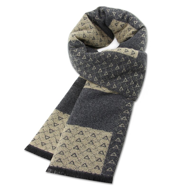 Winter Scarf Manufacturer - Wholesale Fashion Plaid Thick Wool Blend for Men