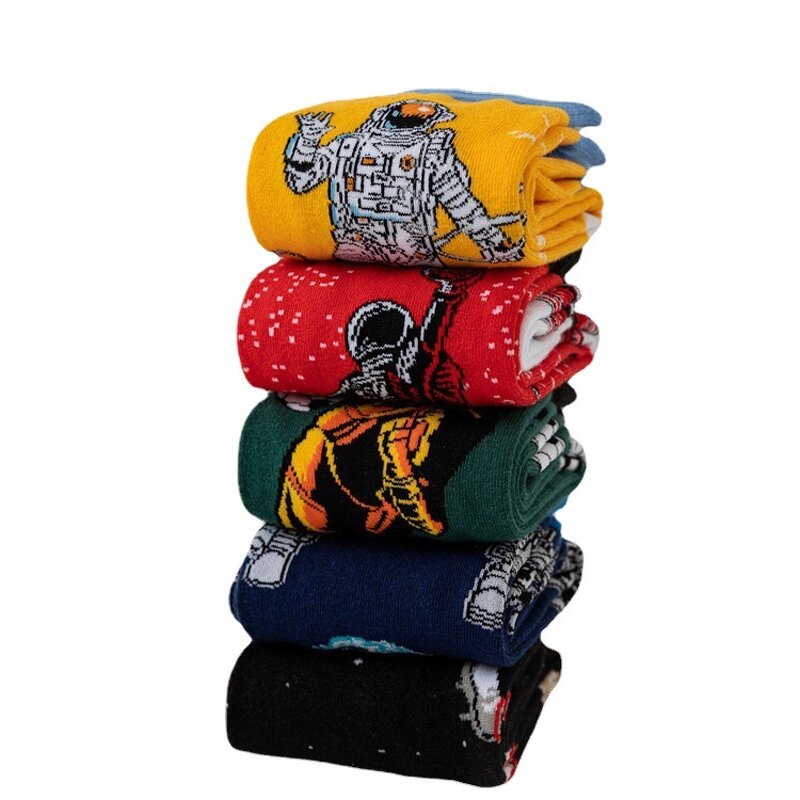 Socks Manufacturer - Custom Fashion Cheap Funky Cotton Colorful Happy Dress for Men