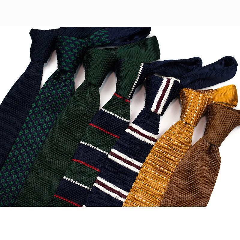 Knitted Neck Tie Manufacturer - Fashion Polyester Plain for Men