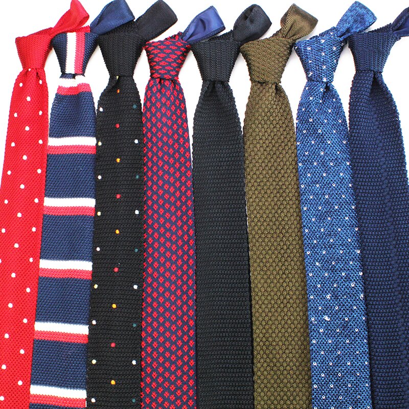 Knitted Neck Tie Manufacturer - Fashion Polyester Plain for Men