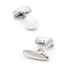 Cufflinks Manufacturer - Fashion Custom Brass Sports Golf Shape for Men