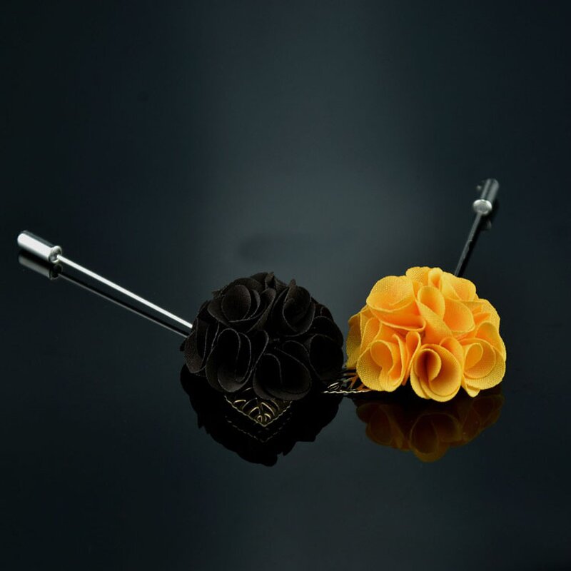 Flower Lapel Pins Manufacturer - Custom Flower Boutonniere Wedding Womens Brooch