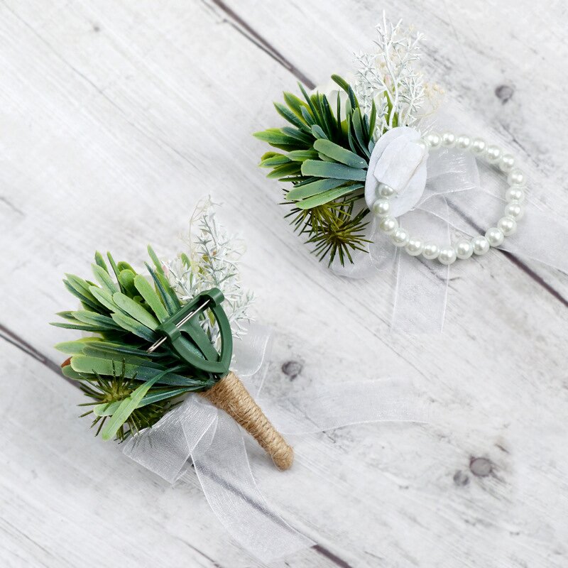 Brooches Manufacturer - Designer Flower Wrist Corsage Fashionable Groom Boutonniere