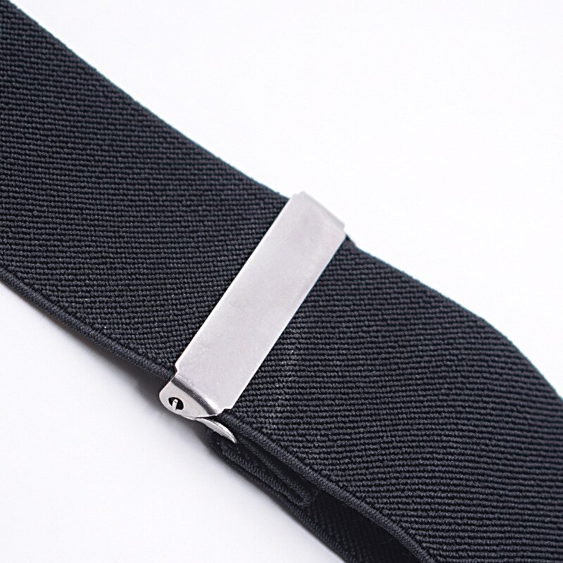 Suspenders Manufacturer - Wholesale 5cm Width Solid Adjustable 4 Clip X-Back Heavy Duty