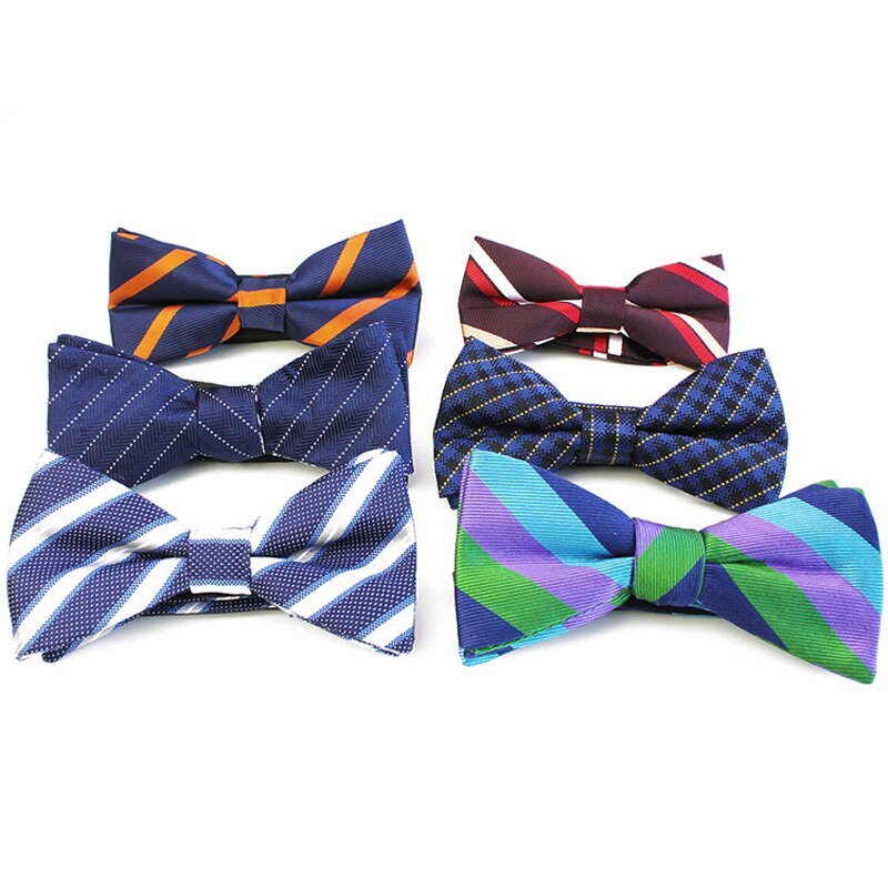 Bow Tie Set Manufacturer - Wholesale Leisure Boys Banquet Striped Self Tie