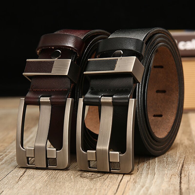 Belt Manufacturer - Custom Logo Pin Buckle Real Leather for Men