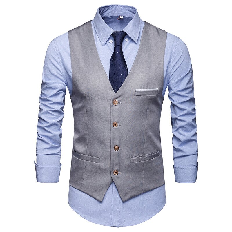 Suit Vest Manufacturer - Mens Business Formal Dress Waistcoat for Suit Tuxedo