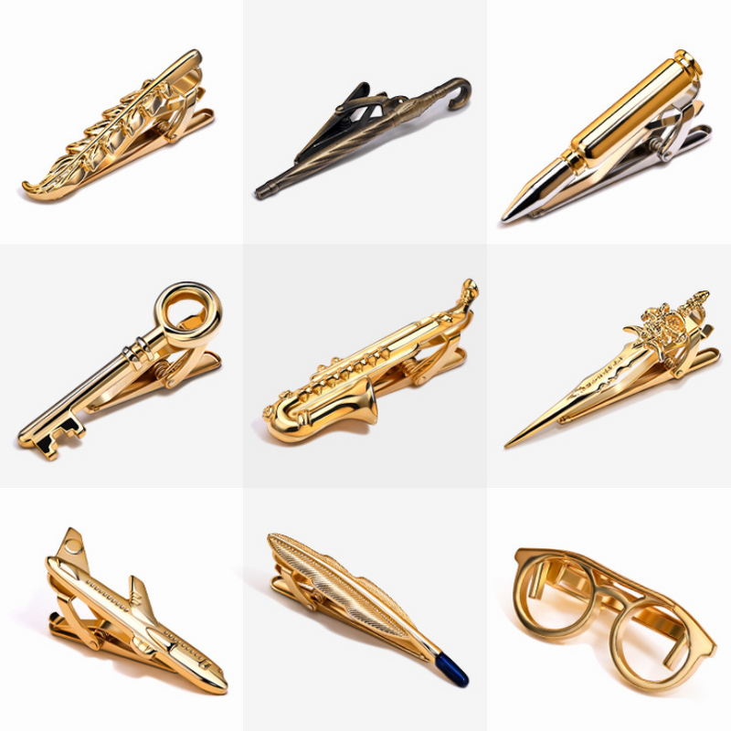 Tie Bar Cufflinks Set Manufacturer - Novel Sword Gift Box Gold for Men