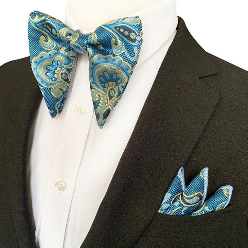 Bow Tie Sets Manufacturer - Classic Custom Paisley Handkerchief for Men
