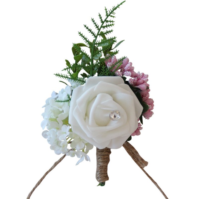 Lapel Pin Manufacturer - Fashion Groom Boutonniere Wholesale Wedding Corsage