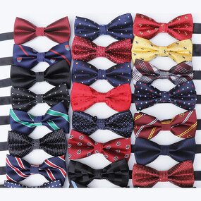 Bow Ties Manufacturer - Wholesale Classic Polyester Straps Self Tie for Men
