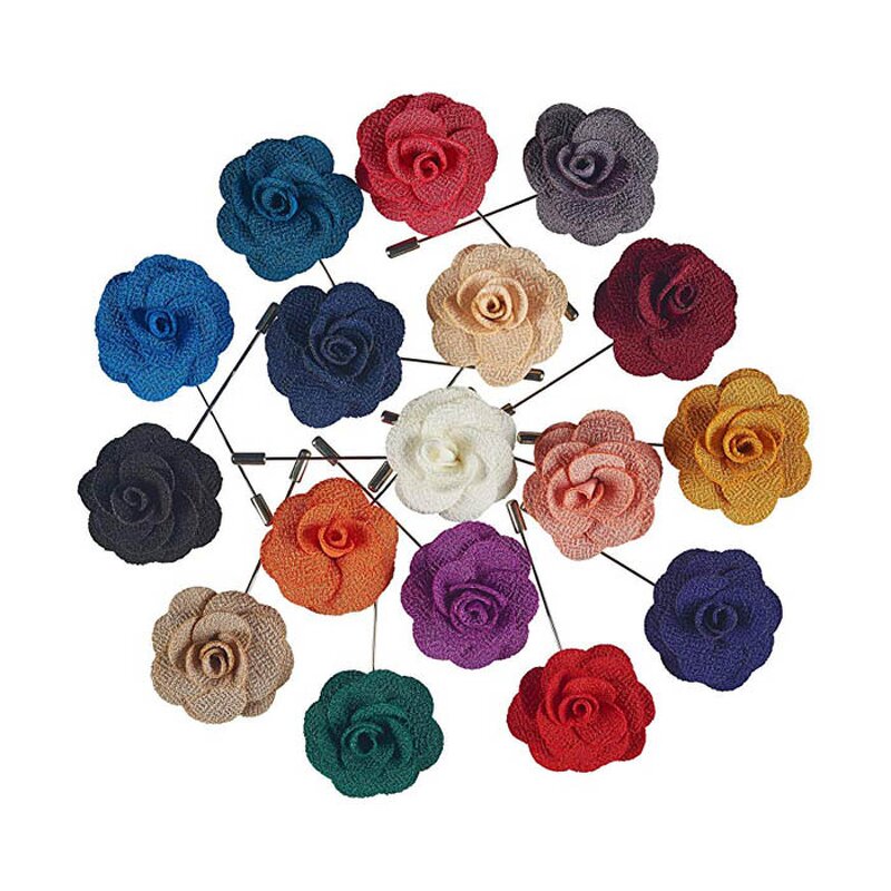 Flower Lapel Pins Manufacturer - Custom Flower Boutonniere Wedding Womens Brooch