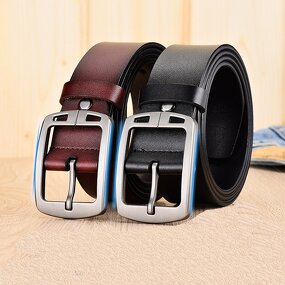 Belt Manufacturer - Wholesale Casual Adjustable Alloy Buckle Genuine Leather for Men
