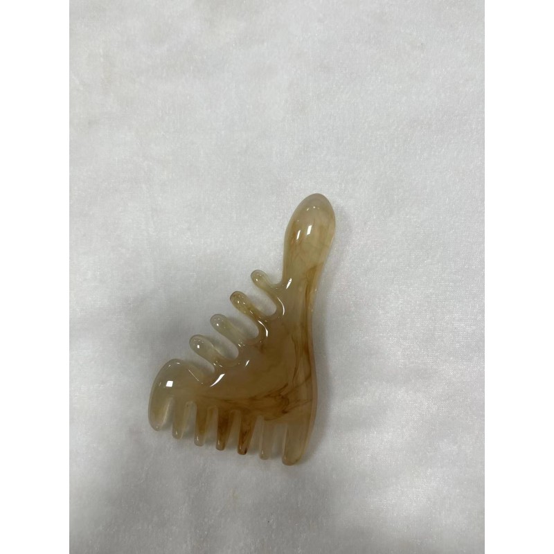 Scalp Massager Manufacturer - Resin Guasha Comb Therapy