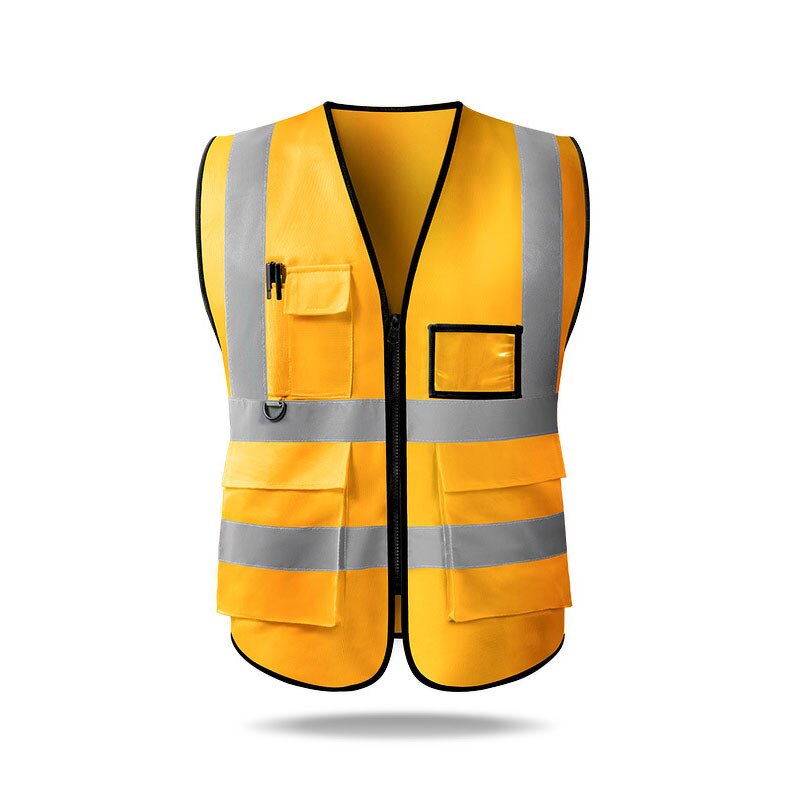Safety Vests Manufacturer - Reflective High Visibility Mesh Construction with Pockets and Zipper