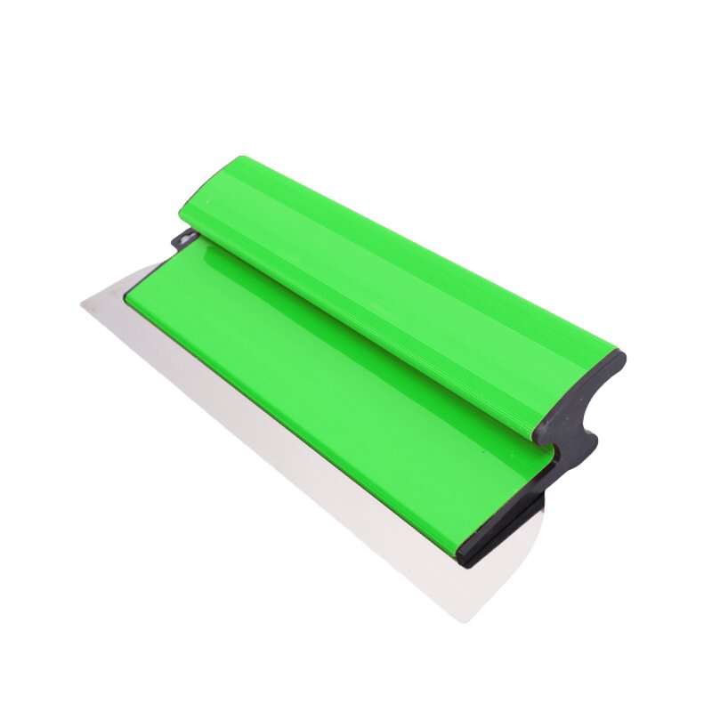 Wall Trowel Manufacturer - Stainless Steel Leveling Scraper Cornered Squared Putty Tool with Plastic Blade