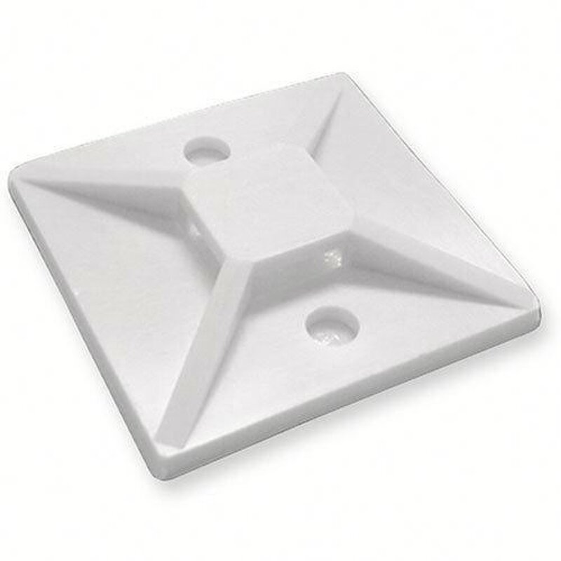 Cable Wall Tie Bracket Manufacturer - 20x20mm Sticky Black Self Adhesive Nylon Plastic Anchor Clip