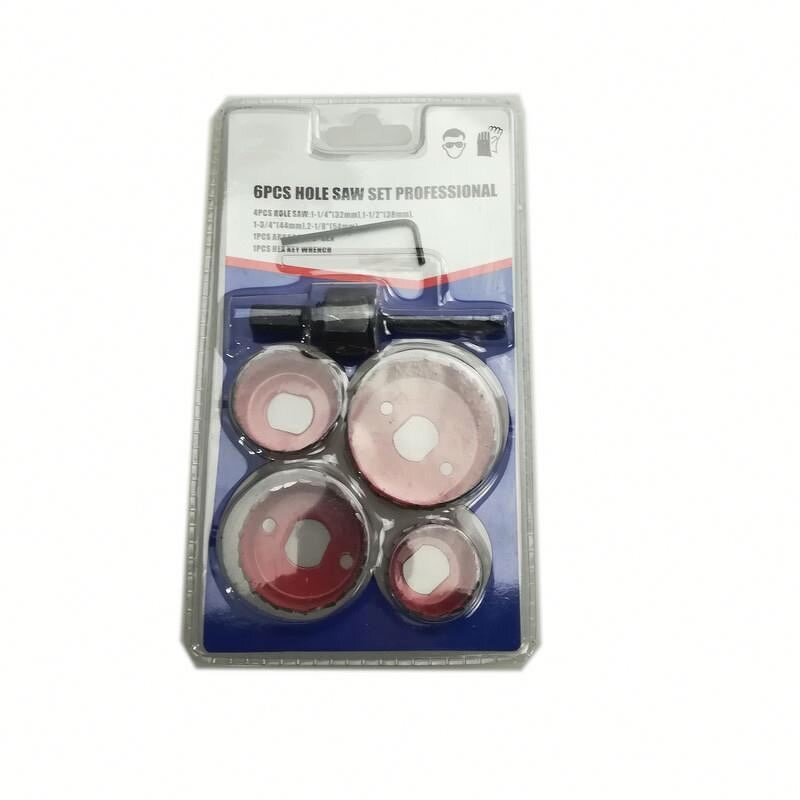 Hole Saw Set Manufacturer - 6 Pieces Professional for Wood Drywall Plastic Board