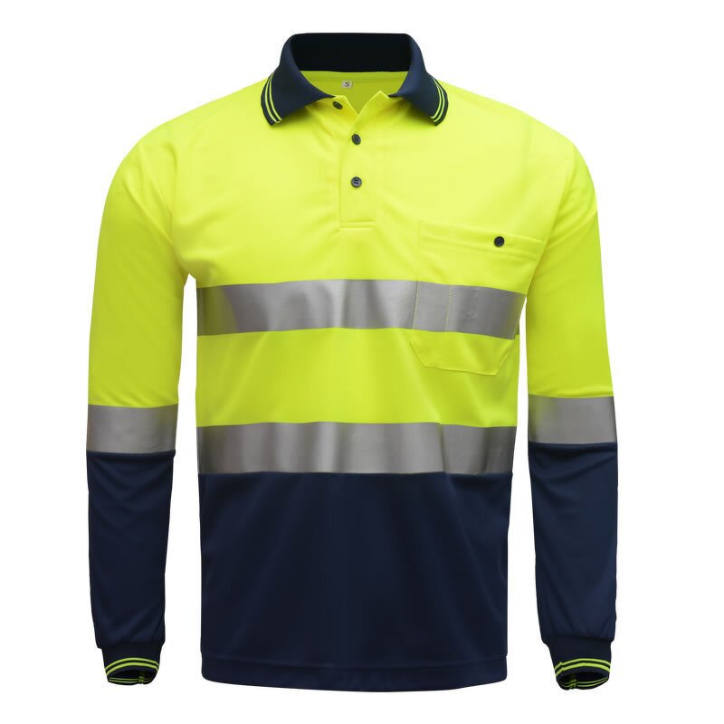 Safety Shirt Manufacturer - Long Sleeve High Visibility Reflective Construction Work
