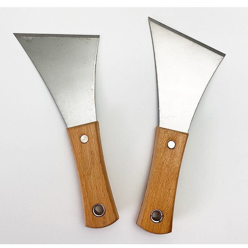 Putty Knife Manufacturer - Japanese Mason Iron Plate Wood Handle Carbon Steel Wood Clip Oil Ash Cleaning Plaster
