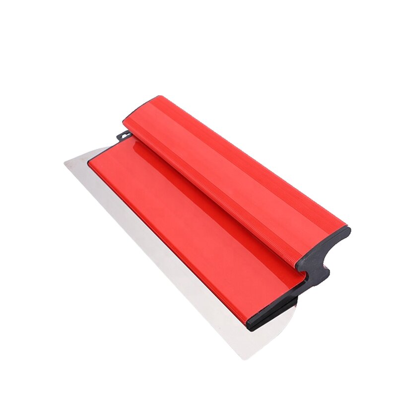 Wall Trowel Manufacturer - Stainless Steel Leveling Scraper Cornered Squared Putty Tool with Plastic Blade