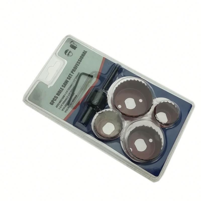 Hole Saw Set Manufacturer - 6 Pieces Professional for Wood Drywall Plastic Board