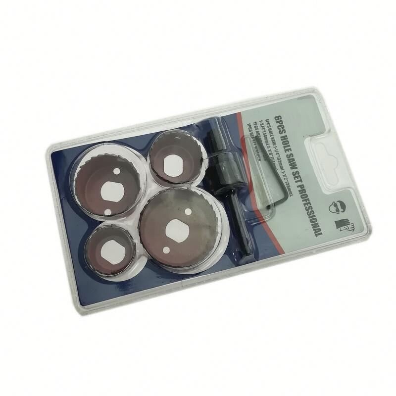 Hole Saw Set Manufacturer - 6 Pieces Professional for Wood Drywall Plastic Board