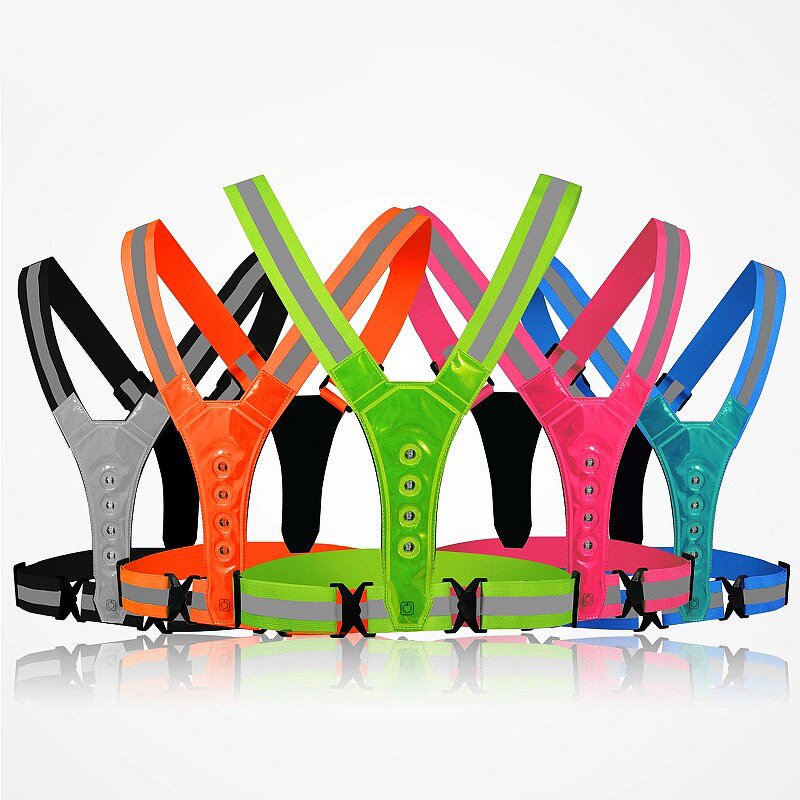 Safety Vest Manufacturer - Lightweight Adjustable Elastic High Visibility Reflective for Running Cycling Outdoor