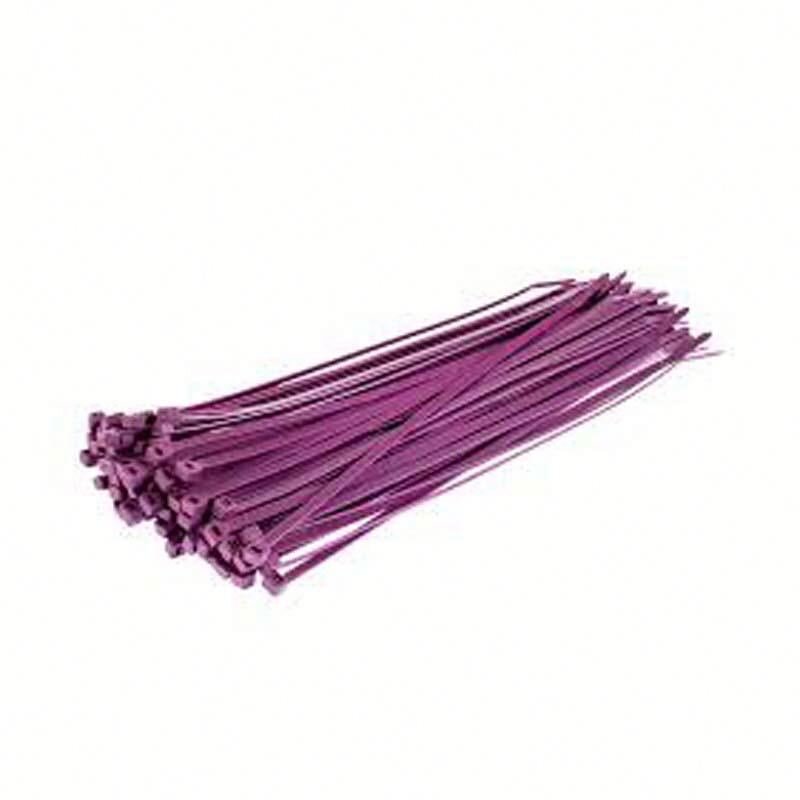 Cable Tie Manufacturer - Purple Intermediate 40lb 6 Inch Nylon 66 Plastic Wraps