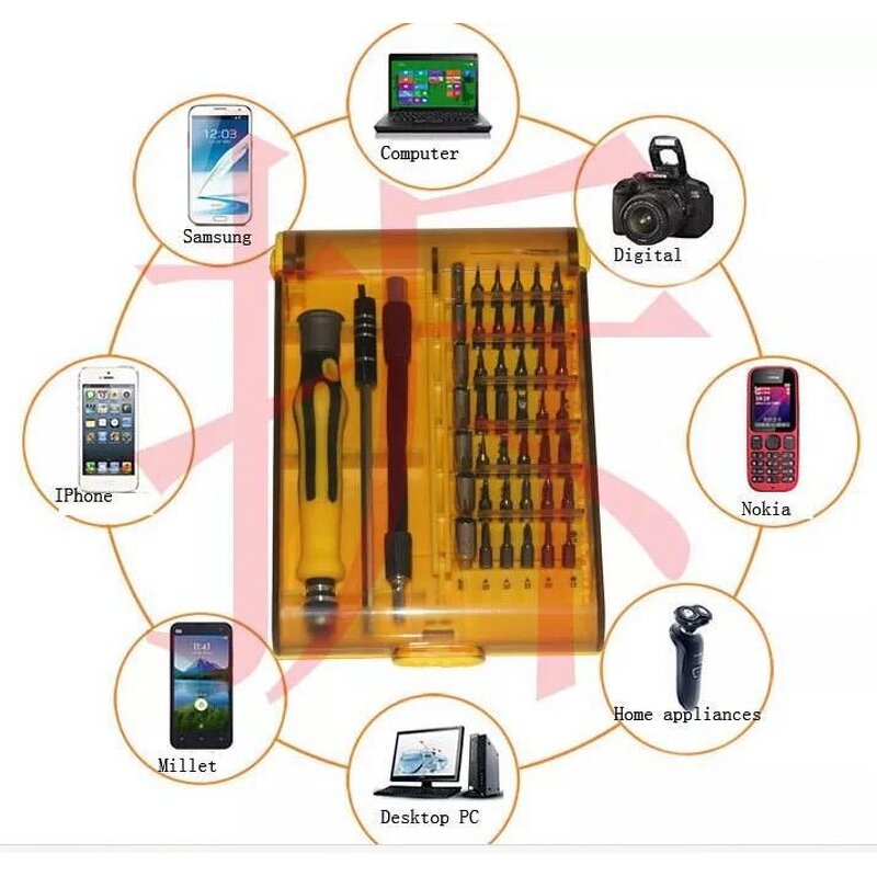 Screwdriver Toolkit Manufacturer - 45 in 1 Precision Multi Use for Mobile Phone Repairing