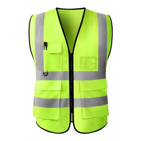 Safety Vests Manufacturer - Reflective High Visibility Mesh Construction with Pockets and Zipper
