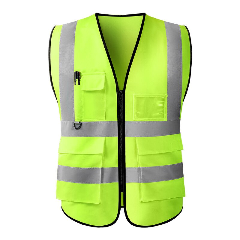 Safety Vests Manufacturer - Reflective High Visibility Mesh Construction with Pockets and Zipper