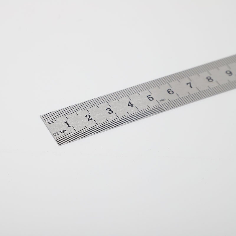 Ruler Manufacturer - Stainless Steel Straightedge Double Sided Metric 15cm Student Office
