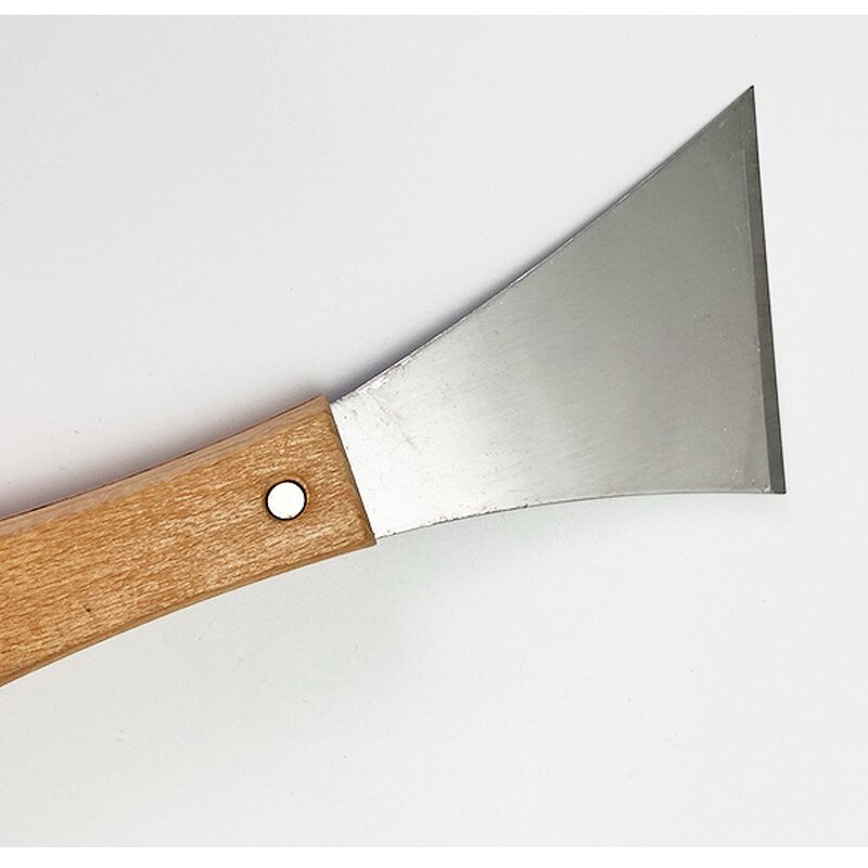 Putty Knife Manufacturer - Japanese Mason Iron Plate Wood Handle Carbon Steel Wood Clip Oil Ash Cleaning Plaster