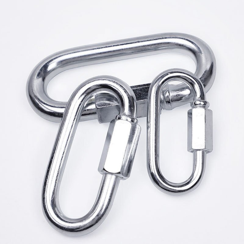 Safety Hook Chain Manufacturer - Runway Type Iron Galvanized Rope Dog Chain Swing Connection Climbing Insurance Buckle
