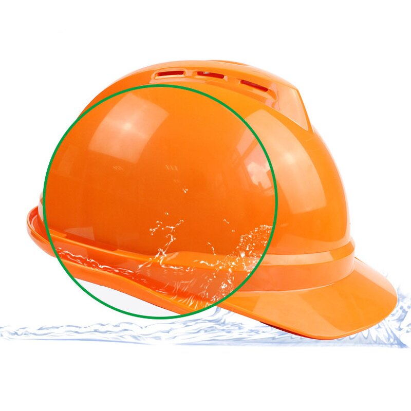 Safety Helmet Manufacturer - Yellow ABS Hard Hat Adjustable Ventilation Industrial Work Head Protection