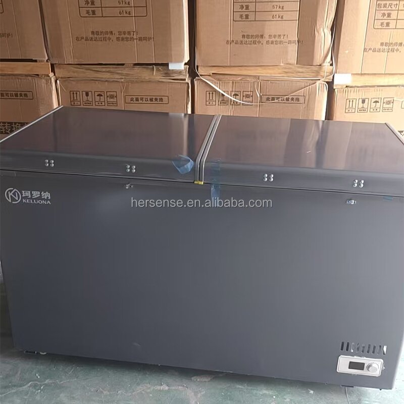 Chest Freezer Manufacturer - 518L High Capacity Intelligent Dual Door System Space Saving Design for Households