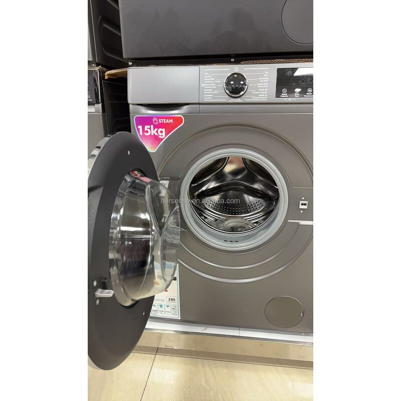 Washing Machine Manufacturer - 10/15kg Front Load Washer Dryer in One BLDC Inverter Removal Fast Household